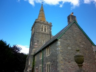 photo of Llanfaes Church's burial ground