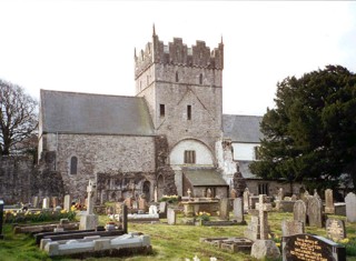 photo of Ewenny Priory's Church burial ground
