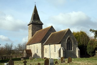 photo of St Mary and St Radegund's Church burial ground