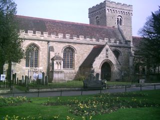 photo of St Peter de Merton with St Cuthbert's Church burial ground