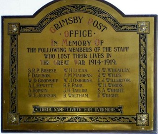 photo of Post Office Roll of Honour