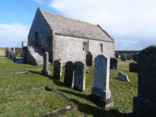 photo of St Boniface Kirk Papa's Church burial ground