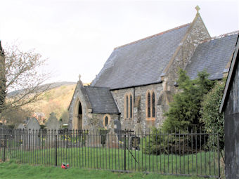 photo of St Gwrthwl's Church burial ground