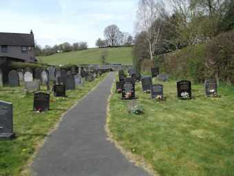 photo of Capel Cynfal's Church burial ground