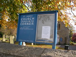 photo of St James on the Corner's Church burial ground