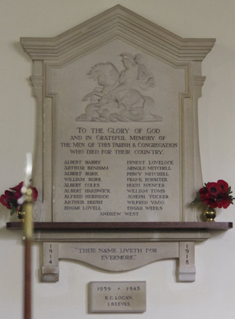photo of All Saints (roll of honour)