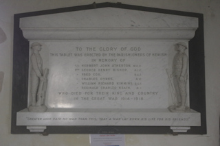 photo of St Saviour (roll of honour)