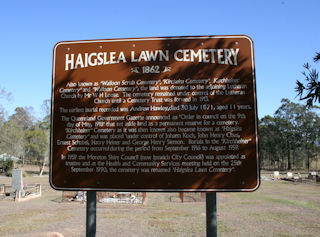 photo of Haigslea Lawn Cemetery