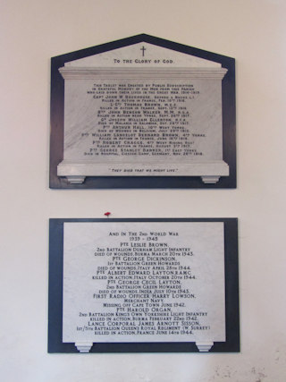 photo of St Andrew (roll of honour)