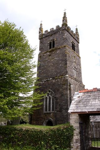 photo of St Pinnock's Church burial ground