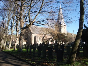 photo of St Brannock's Church burial ground